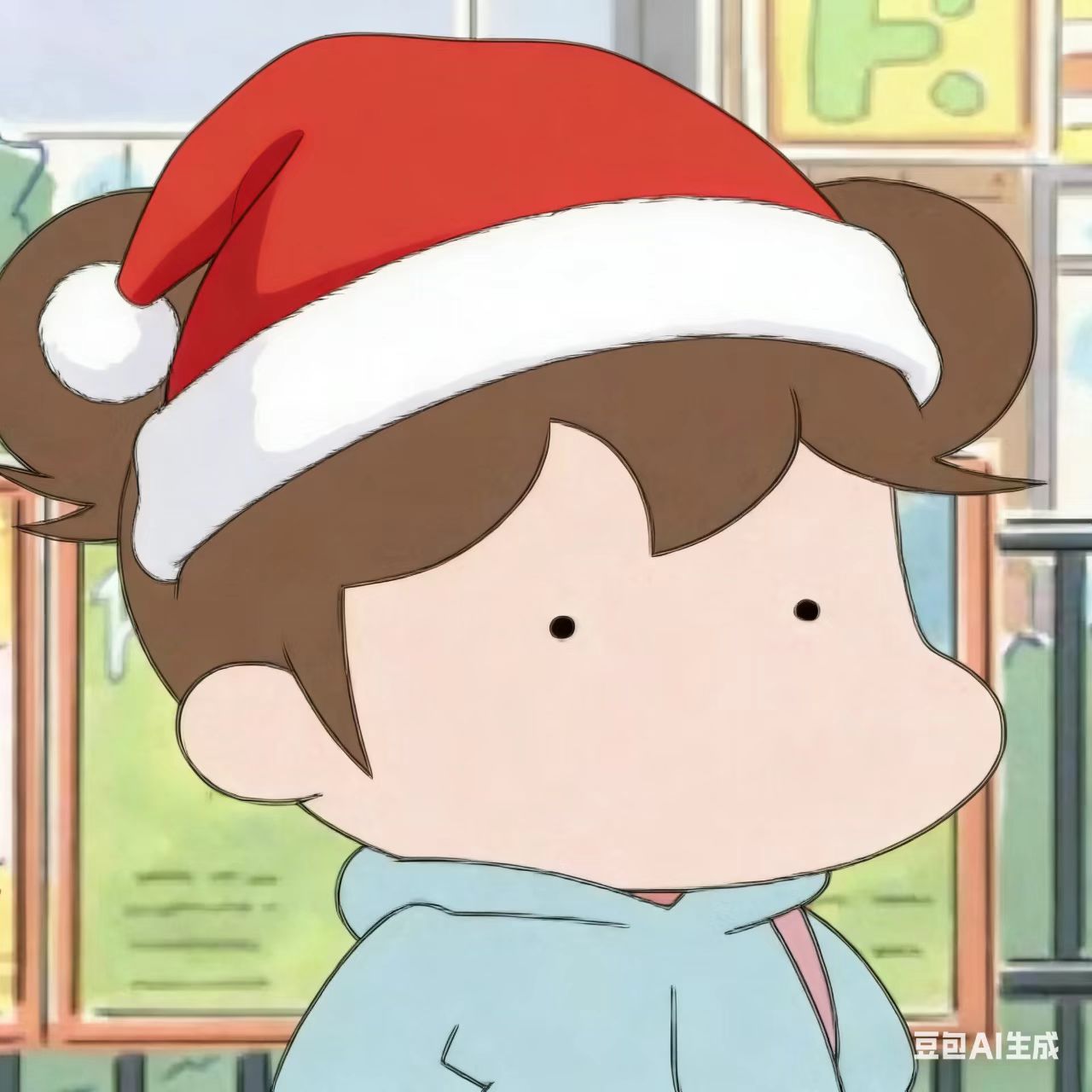 带圣诞帽的头像 - 2025